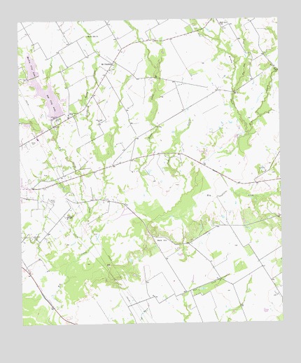McClanahan, TX USGS Topographic Map