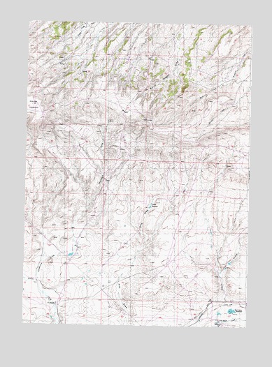 McCleary Reservoir, WY USGS Topographic Map