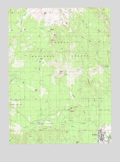 McCloud, CA USGS Topographic Map