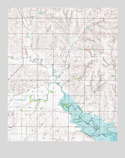 McClure, OK USGS Topographic Map