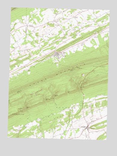 McClure, PA USGS Topographic Map