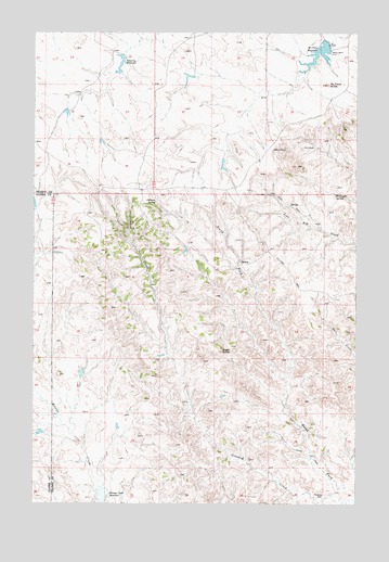 McClure Reservoir, MT USGS Topographic Map