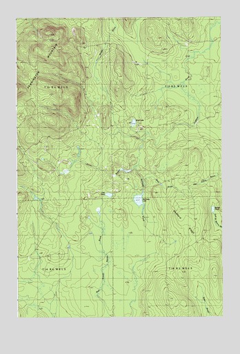 McClusky Lake, ME USGS Topographic Map