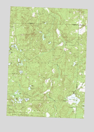 McCollum Lake, MI USGS Topographic Map