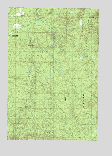 McComb Corner, MI USGS Topographic Map