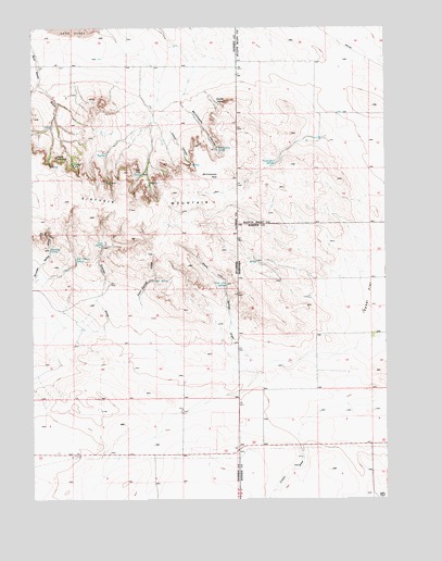 McCompsey Pass, WY USGS Topographic Map