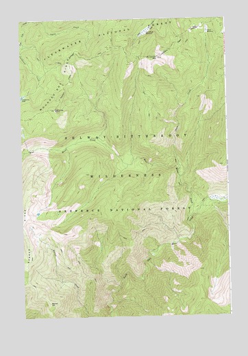 McConnell Mountain, ID USGS Topographic Map