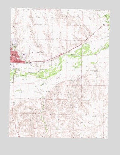 McCook East, NE USGS Topographic Map