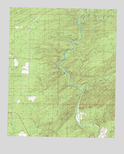Bear Mountain, OK USGS Topographic Map