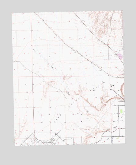 McCoy Wash, CA USGS Topographic Map