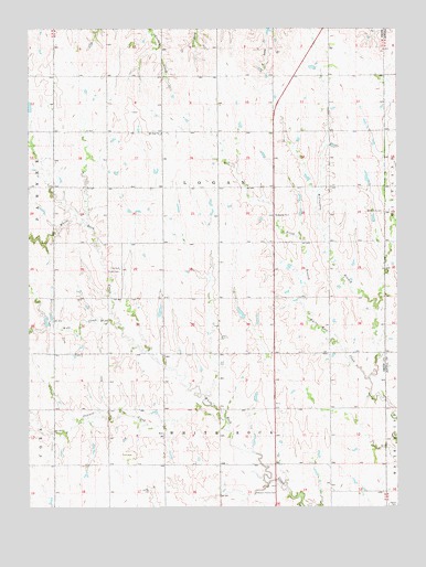 McCracken Branch, KS USGS Topographic Map