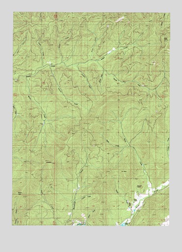 McCullough Creek, OR USGS Topographic Map