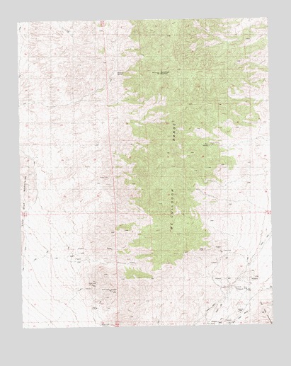 McCullough Mountain, NV USGS Topographic Map
