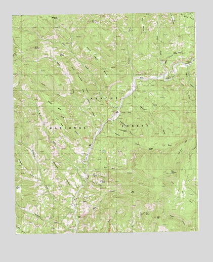 Bear Mountain, AZ USGS Topographic Map