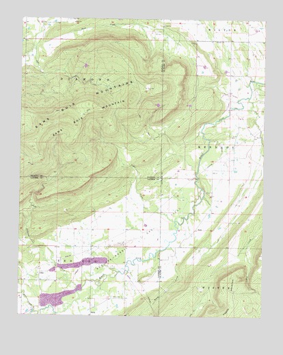 McCurtain SW, OK USGS Topographic Map