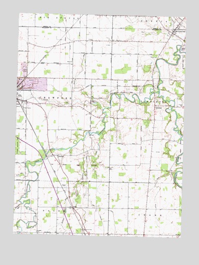 McCutchenville, OH USGS Topographic Map