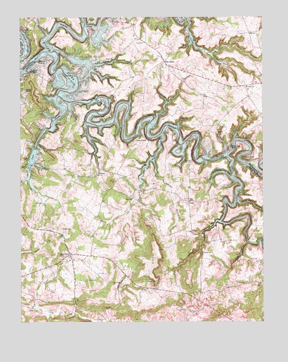 McDaniels, KY USGS Topographic Map