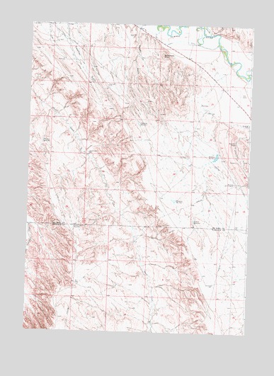 McDermotts Butte, WY USGS Topographic Map