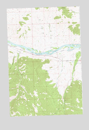 McDonald, MT USGS Topographic Map