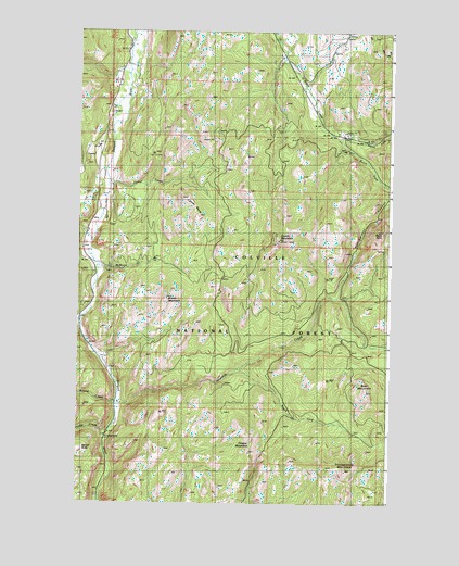 Bear Mountain, WA USGS Topographic Map