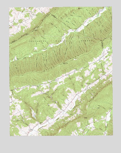 McDonalds Mill, VA USGS Topographic Map