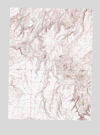 Bear Mountain, WY USGS Topographic Map
