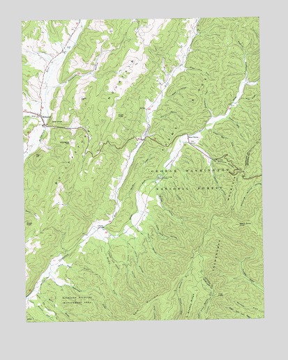 McDowell, VA USGS Topographic Map