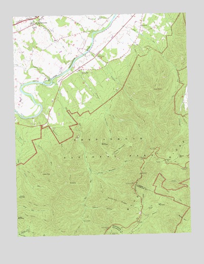 McGaheysville, VA USGS Topographic Map