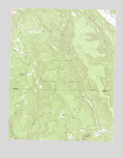 Bear Mountain, CO USGS Topographic Map