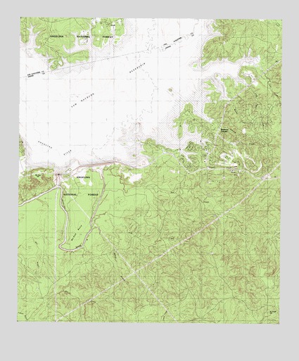 McGee Bend, TX USGS Topographic Map