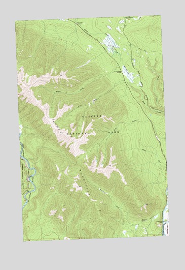 McGee Meadow, MT USGS Topographic Map