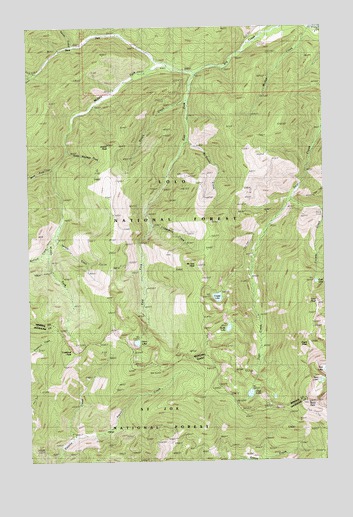 McGee Peak, MT USGS Topographic Map