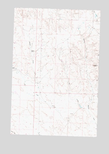McGinnis Butte, MT USGS Topographic Map