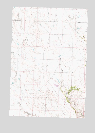 McGinnis Butte SE, MT USGS Topographic Map