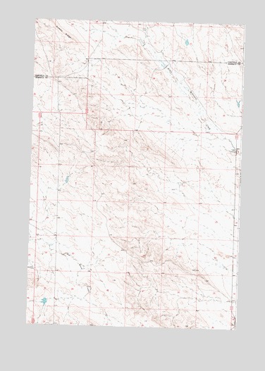 McGinnis Butte SW, MT USGS Topographic Map