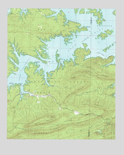 McGraw Mountain, AR USGS Topographic Map