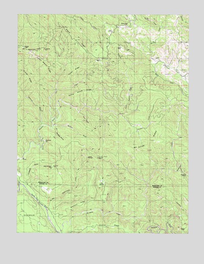 McGuire Ridge, CA USGS Topographic Map