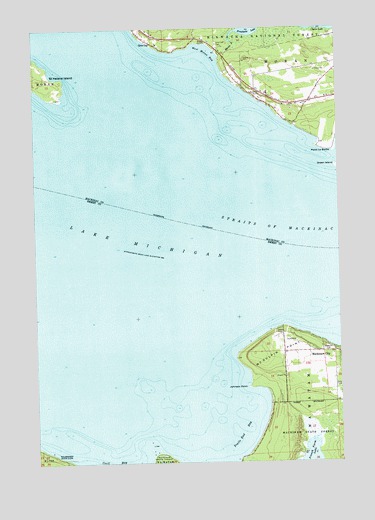 McGulpin Point, MI USGS Topographic Map