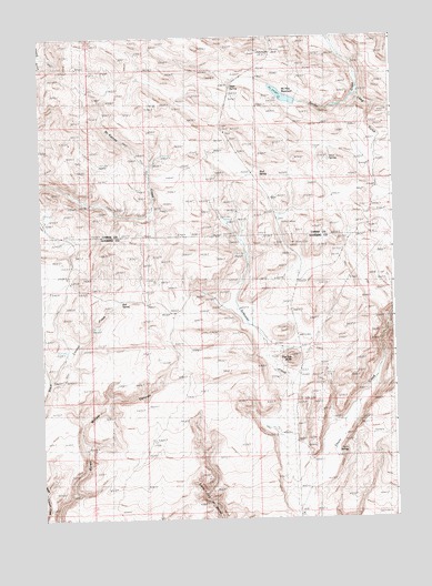McHan Reservoir, ID USGS Topographic Map