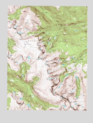 McHenrys Peak, CO USGS Topographic Map
