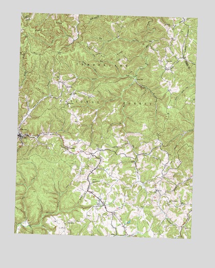 McKee, KY USGS Topographic Map