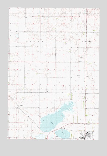 McKenna Lake North, ND USGS Topographic Map