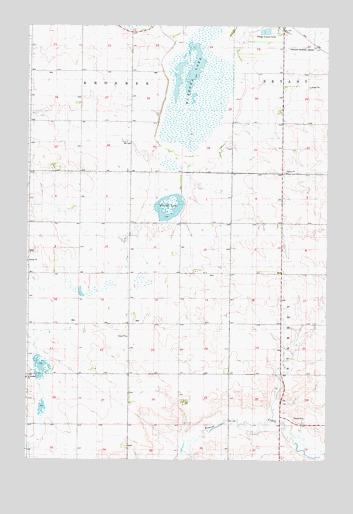 McKenna Lake South, ND USGS Topographic Map