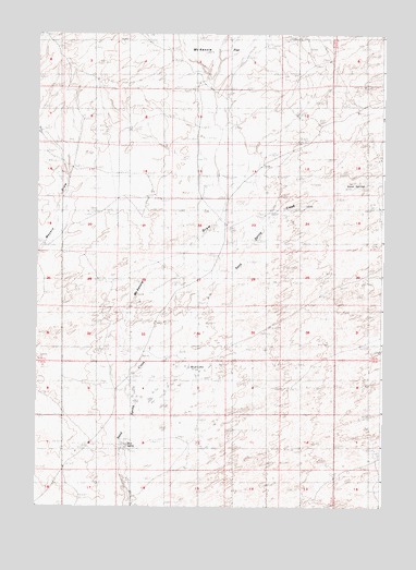 McKenzie Flat, WY USGS Topographic Map