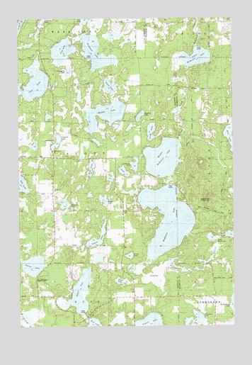 McKenzie Lake, WI USGS Topographic Map