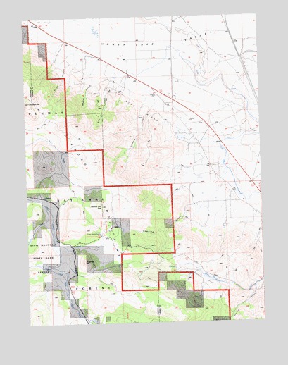 McKesick Peak, CA USGS Topographic Map