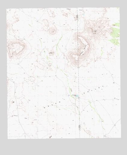 McKinney Mountain, TX USGS Topographic Map