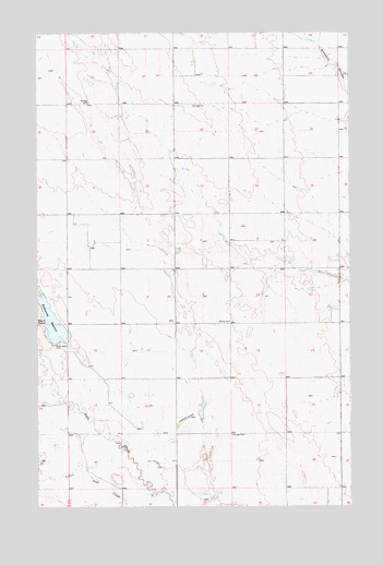 McKinnsey Reservoir East, MT USGS Topographic Map