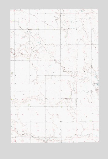 McKinnsey Reservoir West, MT USGS Topographic Map