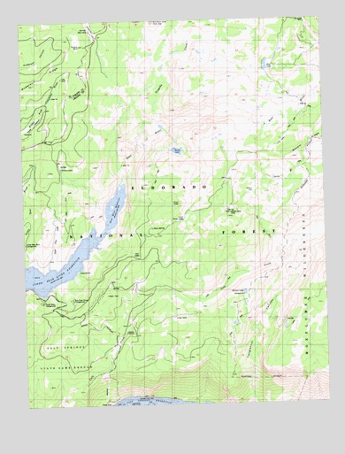 Bear River Reservoir, CA USGS Topographic Map